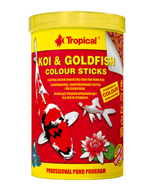 Tropical Koi goldfish color stick alimento koi