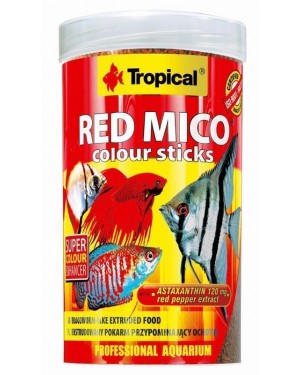 Tropical Red Mico colour sticks larva mosquito