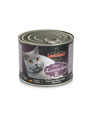 Comida húmeda en lata para gatos Leonardo Conejo